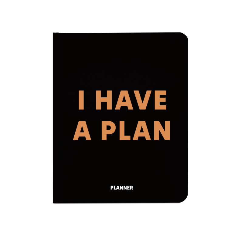 Блокнот для планировки "I HAVE A PLAN" черный, orner-1954