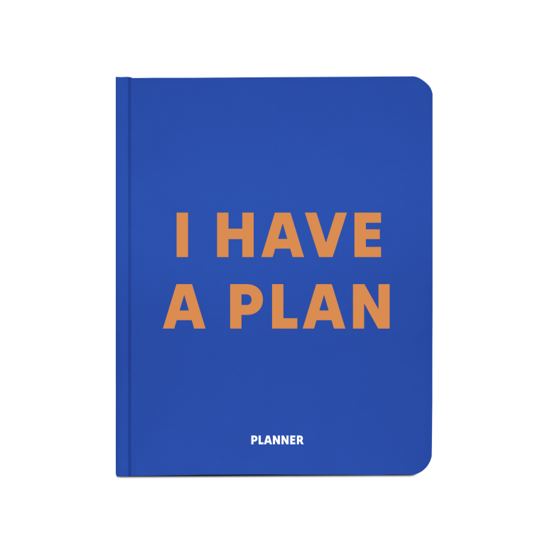 Блокнот для планировки "I HAVE A PLAN" синий, orner-1955