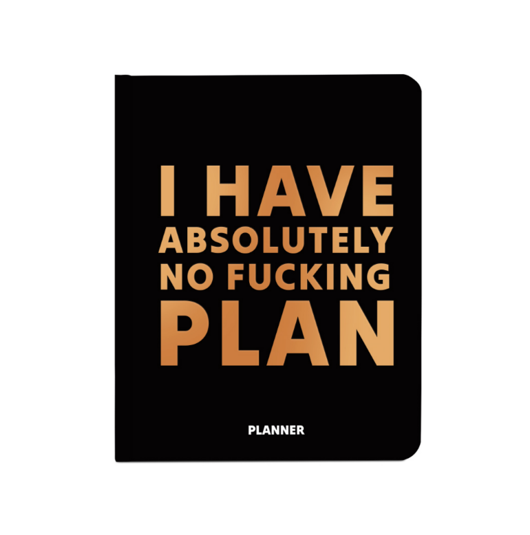 Блокнот для планирования "I HAVE ABSOLUTELY PLAN" чёрный, orner-2181
