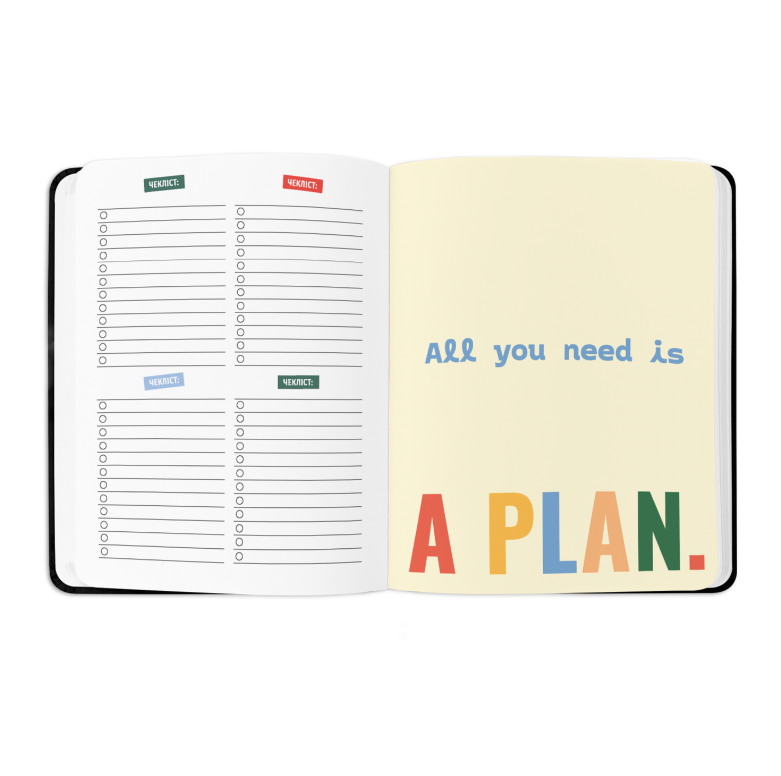 Блокнот для планирования "I HAVE ABSOLUTELY PLAN" чёрный, orner-2181 12