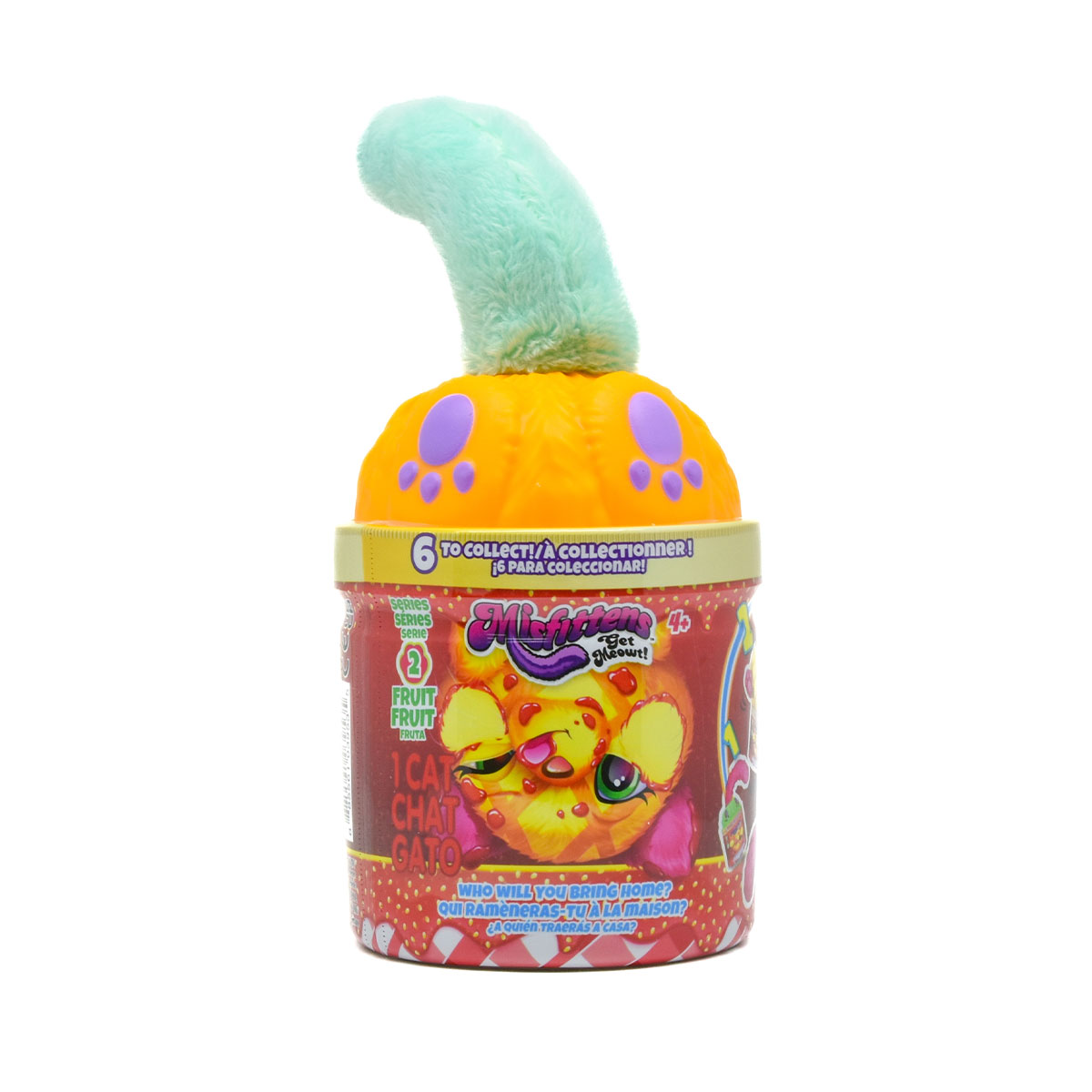 Мягкая игрушка Misfittens Mini W2 - Котик в банке, в ассортименте, 03948