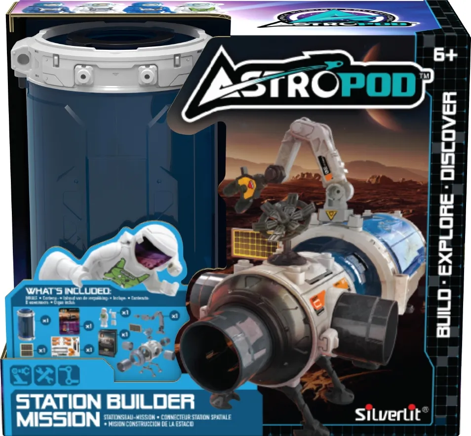 Ігровий набір з фігуркою ASTROPOD – МІСІЯ "ПОБУДУЙ МОДУЛЬНУ КОСМІЧНУ СТАНЦІЮ", 80336