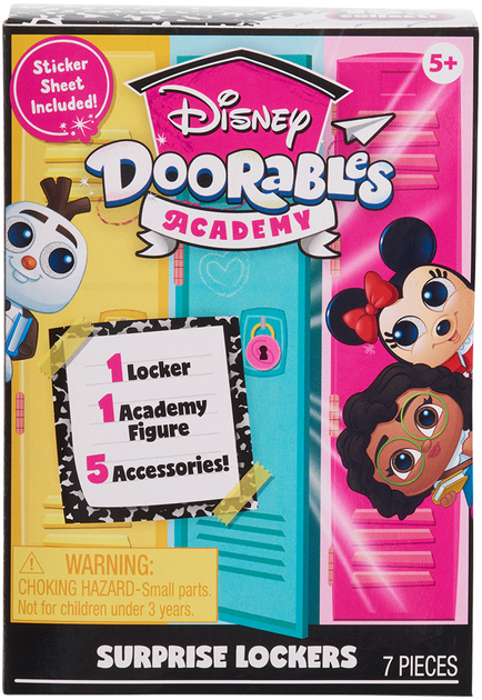 Ігровий набір Disney Doorables серії "Academy" - Шафка з сюрпризом (фігурка, аксесуари), 44722K