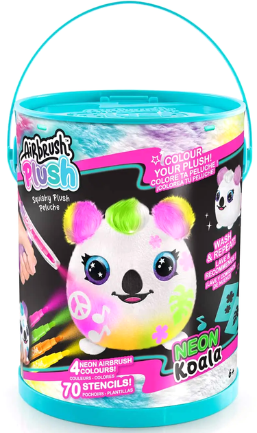 Игровой набор-сюрприз DIY Airbrush Plush - Сквиш Неон, AIR022