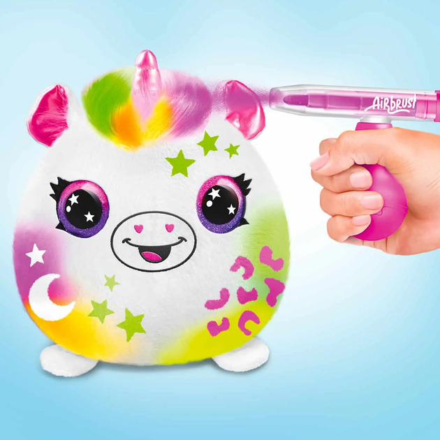 Игровой набор-сюрприз DIY Airbrush Plush - Сквиш Неон, AIR022 7