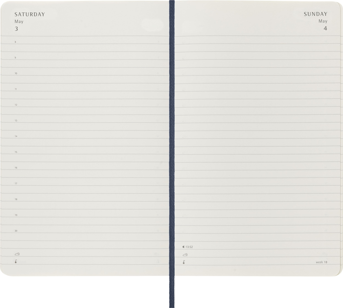 Щоденник 2025 середній, сапфір м’який, Moleskine, DSB2012DC3Y25 2