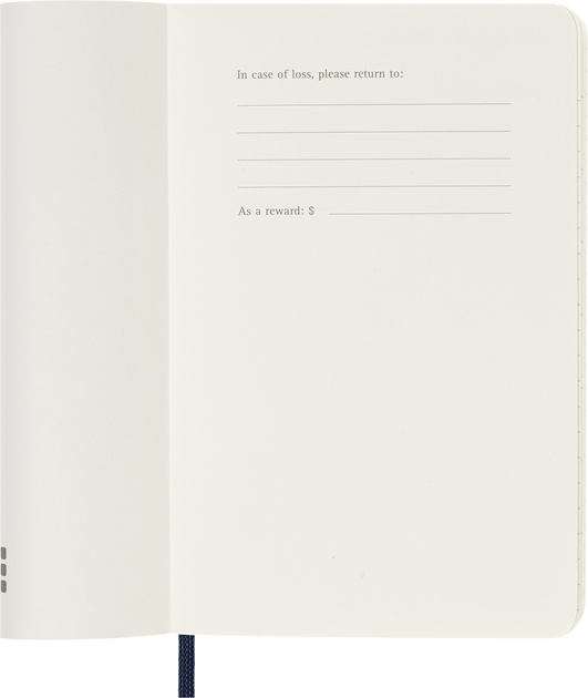 Щоденник 2025 кишеньковий, сапфір м’який, Moleskine, DSB2012DC2Y25 1