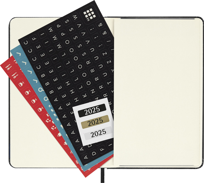 Щоденник 2025 кишеньковий, чорний, Moleskine, DHB12DC2Y25 4
