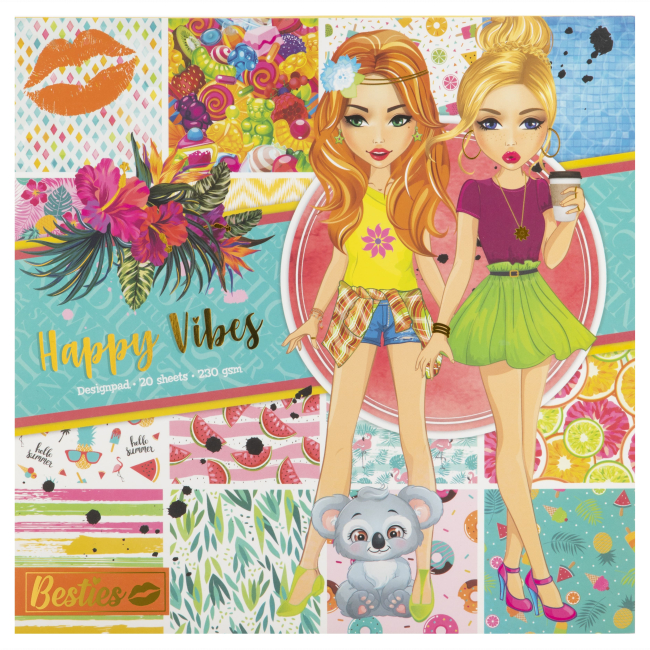 Блокнот для дизайну "Happy Vibes" Besties, 961034