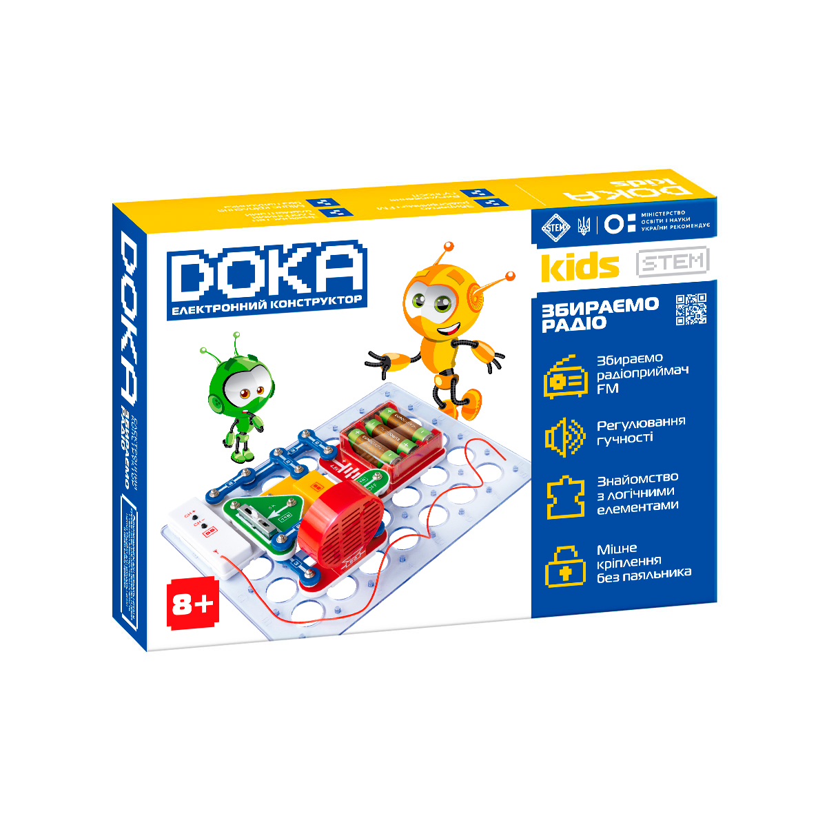 Конструктор электронный DOKA "Собираем радио", D70703