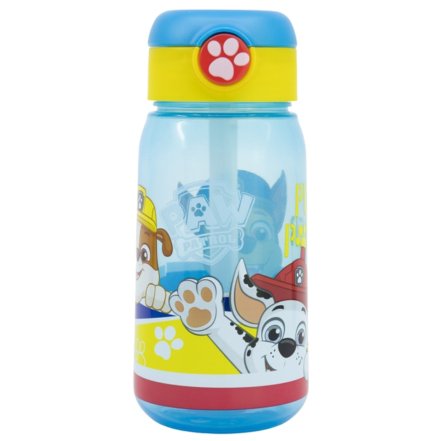 Пляшка дитяча 510 мл, з кришкою та соломинкою, "Paw patrol pup power" STOR, 74642