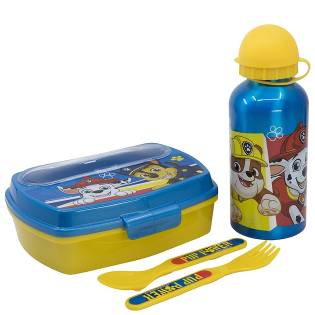 Набор детский (бутылка, ланчбокс, стол. приборы), "Paw patrol pup power" STOR, 74663