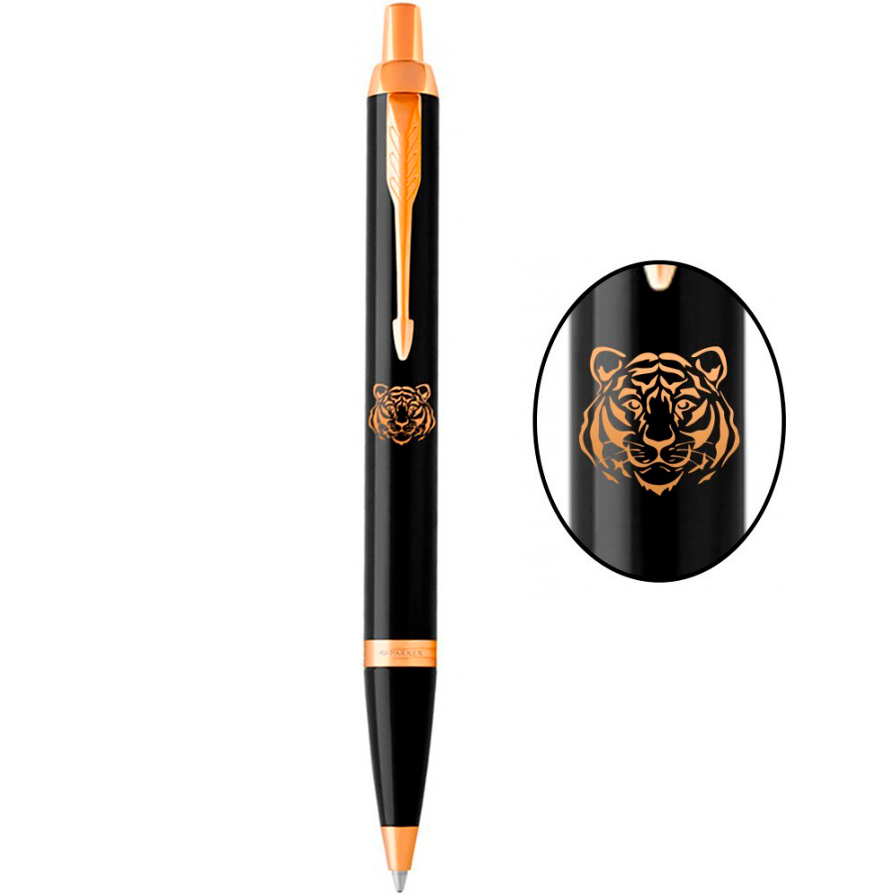 Ручка кульк. IM Black позол. Parker "Тигр", 22 032_Z101