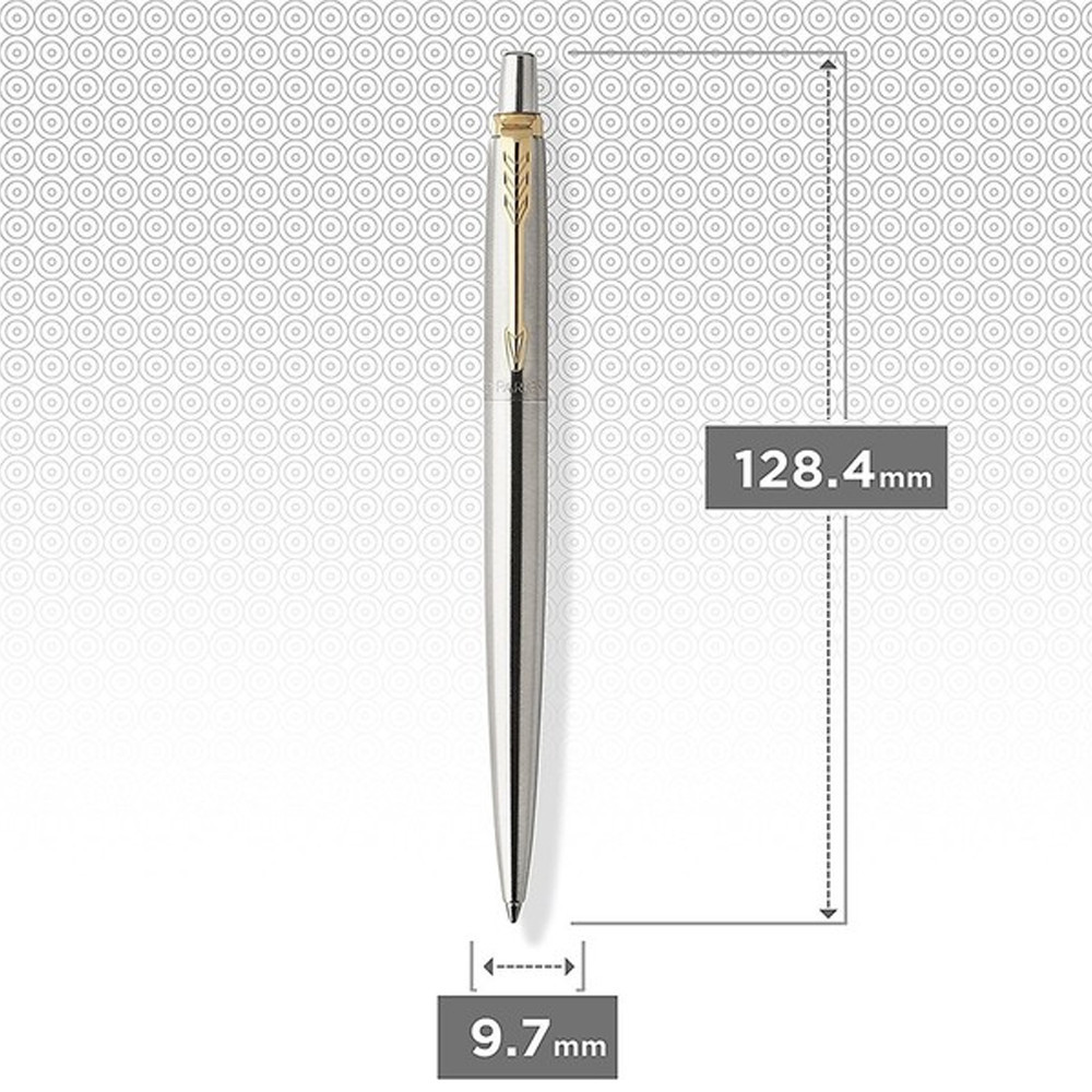 Ручка Parker Jotter сталь с поз. шар. блистер 16 036 3