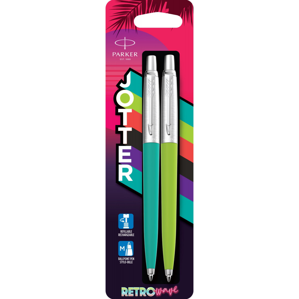Ручка Parker Jotter Originals 80s Caribbean Green+Apple Green кул. блістер 15 996_3534_2291
