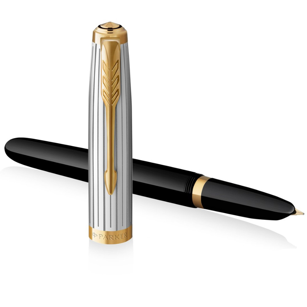 Ручка перо Parker 51 Premier Black позол. перо, 56 111 3