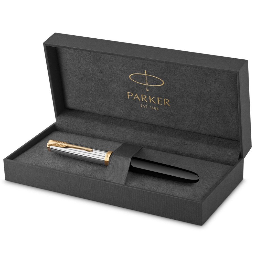 Ручка перо Parker 51 Premier Black позол. перо, 56 111 7