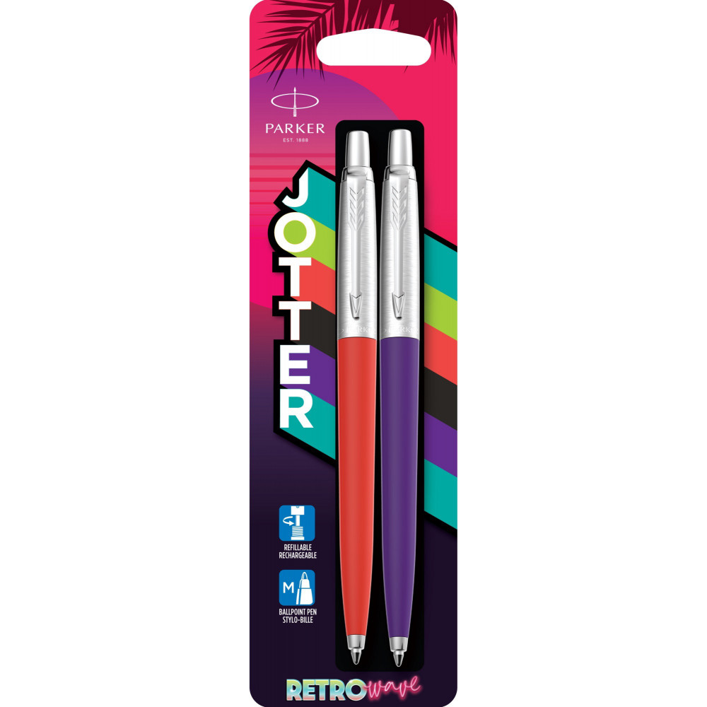 Ручка Parker Jotter Originals 80s Vermilon+Indigo кул. блістер  15 996_BRED_2597