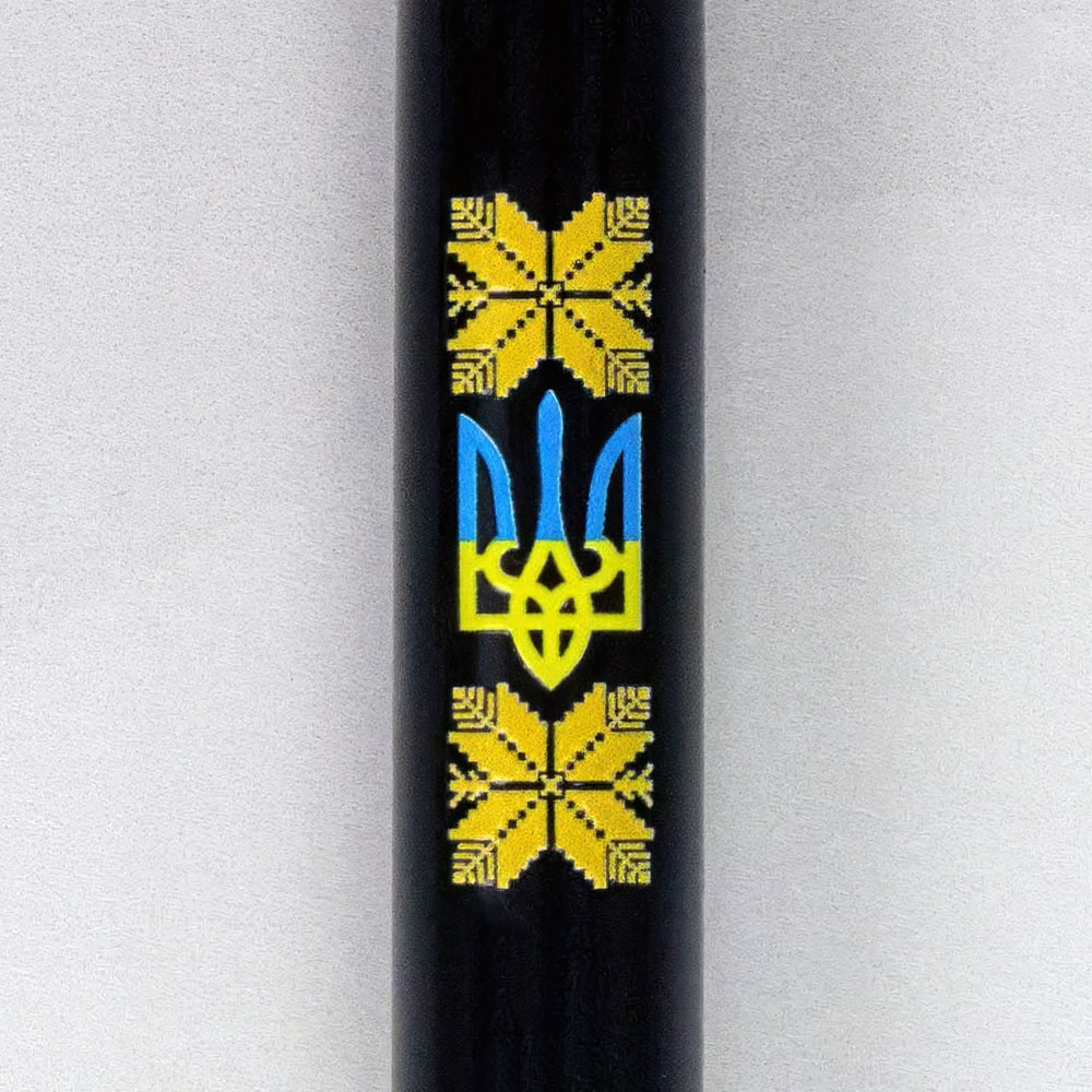 Ручка IM Ukraine Black позол. рол. Тризуб з жовт. орнаментом, Parker 22022_T1366u 2