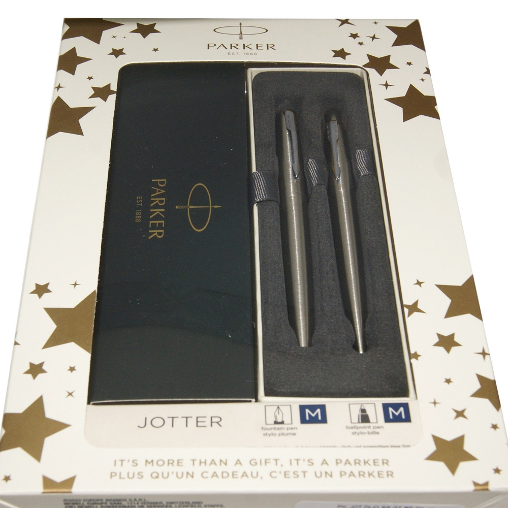Набір Паркер Jotter сталь перо + кул. у подар.упаковці, Parker 16 192b23 5