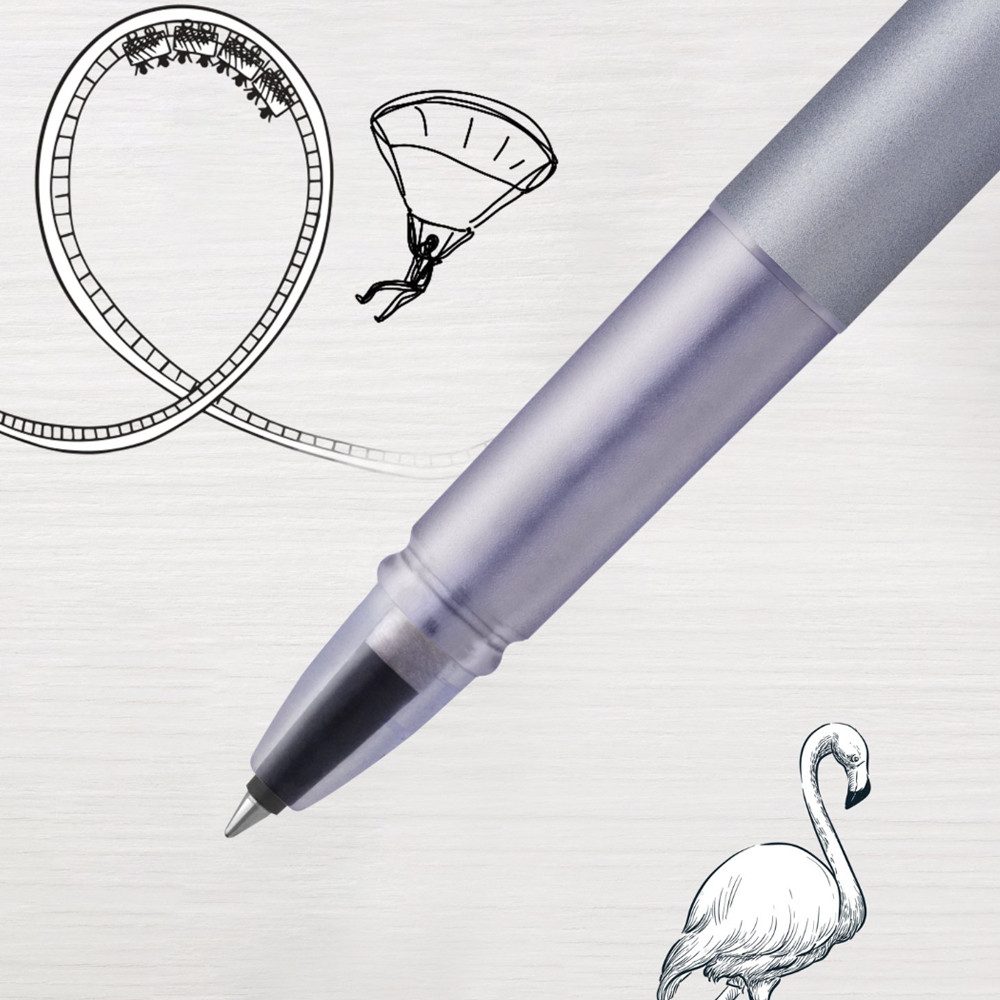 Ручка Vector XL Metallic Silver Blue рол., Parker 06 122 6