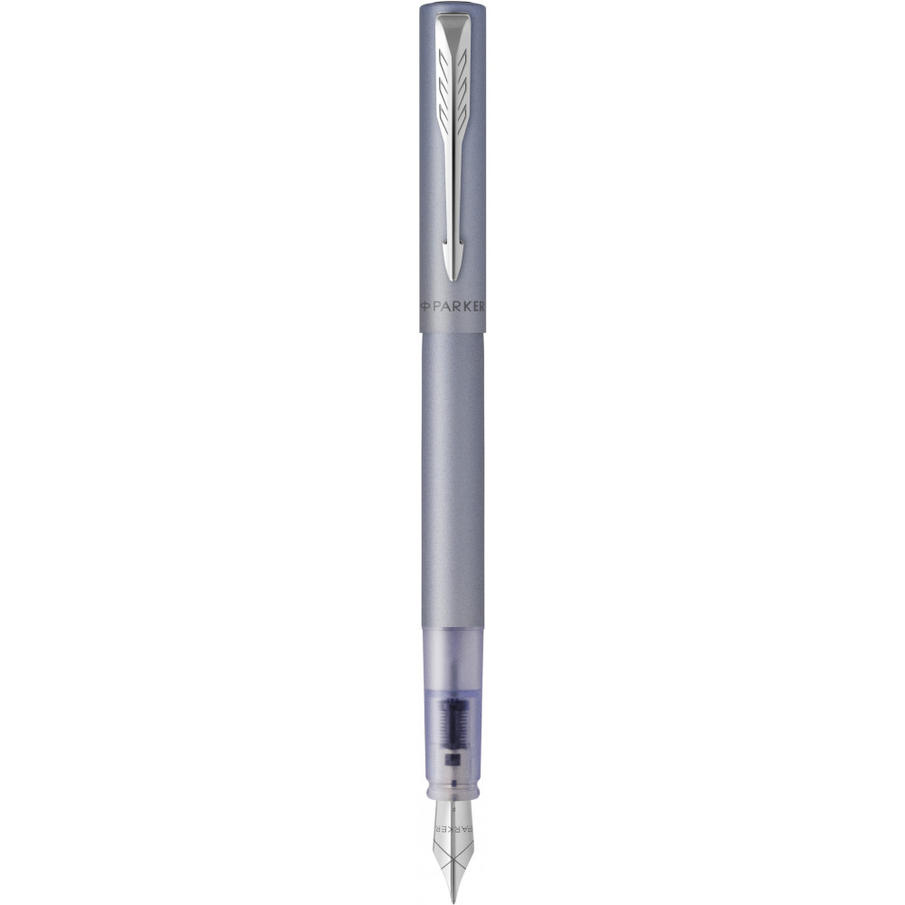 Ручка Vector XL Metallic Silver Blue перо, Parker 06 111