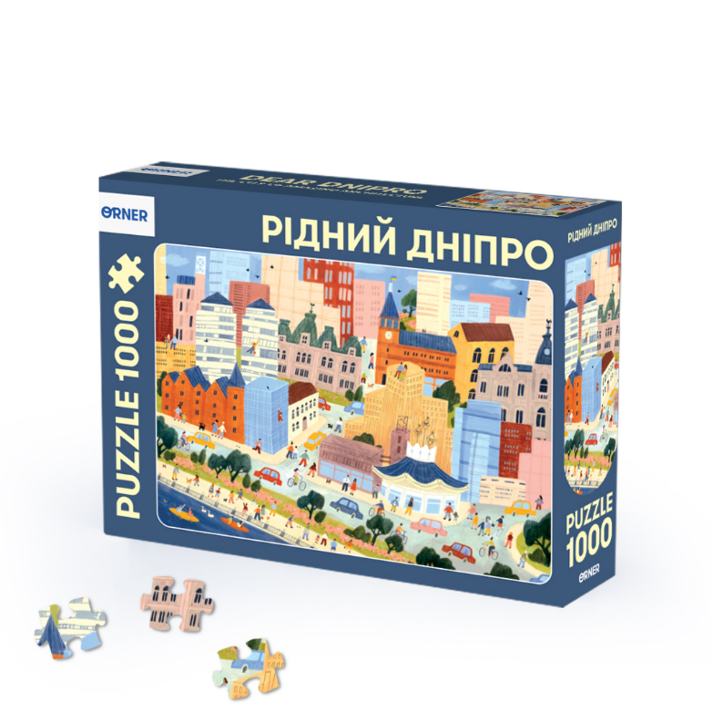 Пазли "Рідний Дніпро", 1000 елементів, orner-2332