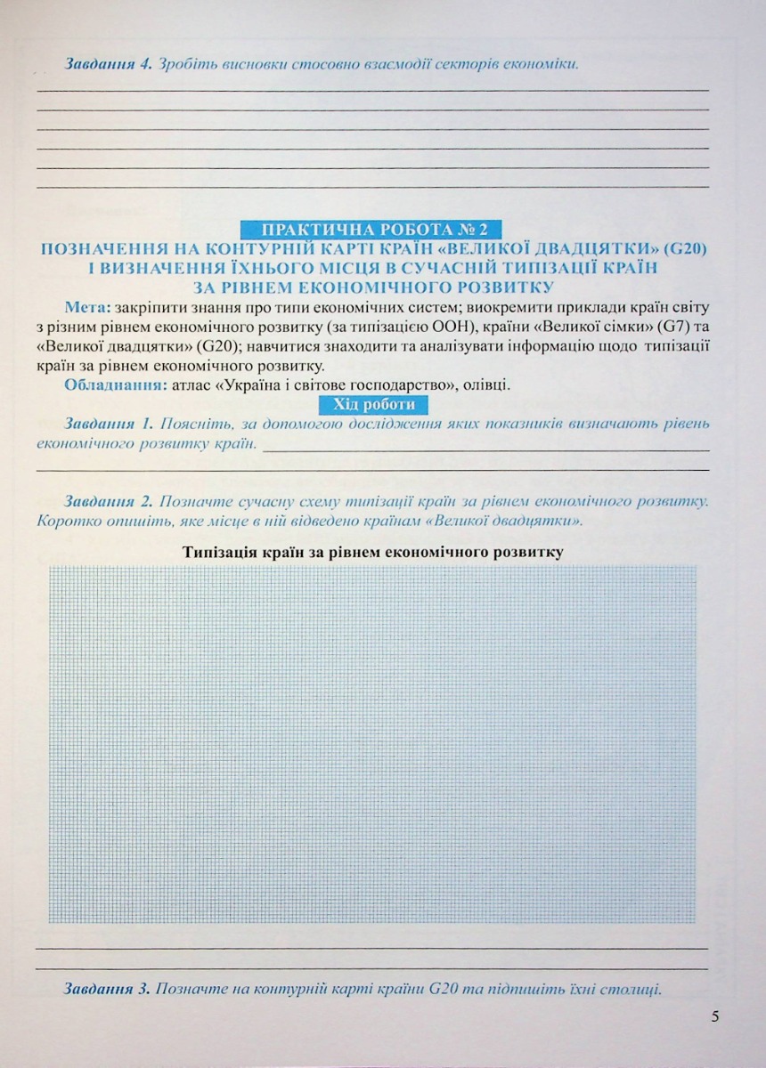Зошит для практичних робіт. Географія 9 кл., 1616 4