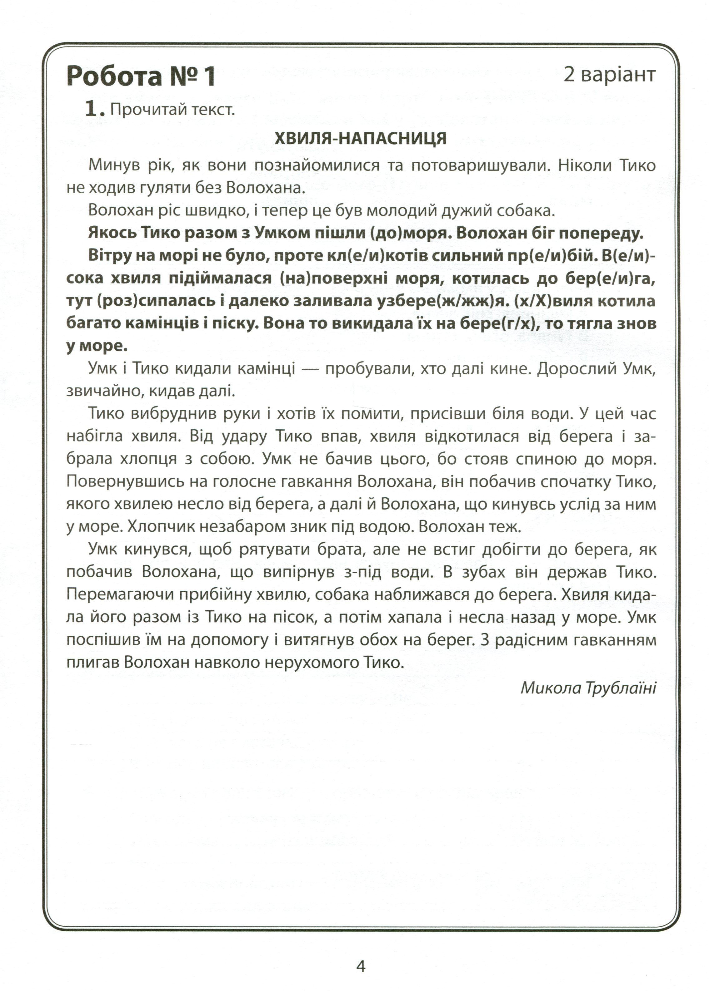 Книга "Готуюсь до ДПА 2022. Збірник тематичних діагностувальних робіт. Українська мова та літературне читання. 4 клас" (у) 5