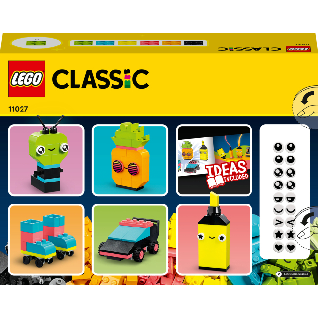Конструктор Lego Classic "Творчі неонові веселощі", 11027 1