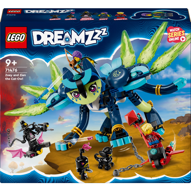 Конструктор Lego DREAMZzz "Зоуі й котосова Зіан", 71476