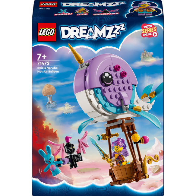 Конструктор Lego DREAMZzz "Повітряна куля Іззі "Нарвал", 71472
