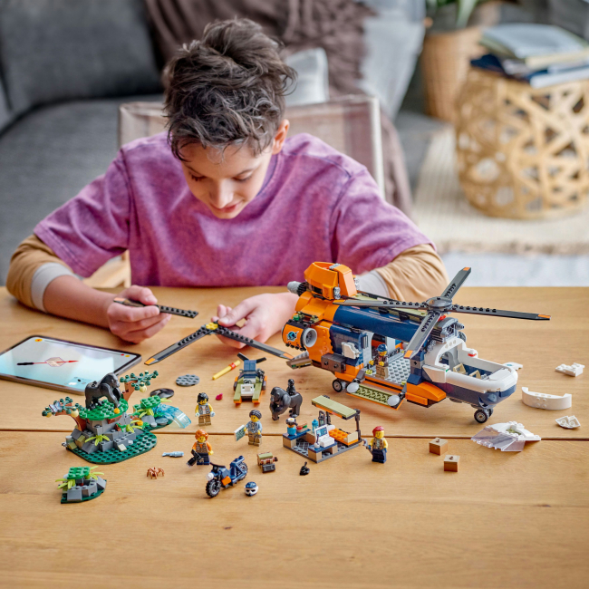 Конструктор Lego City "Вертоліт у базовому таборі для дослідження джунглів", 60437 4