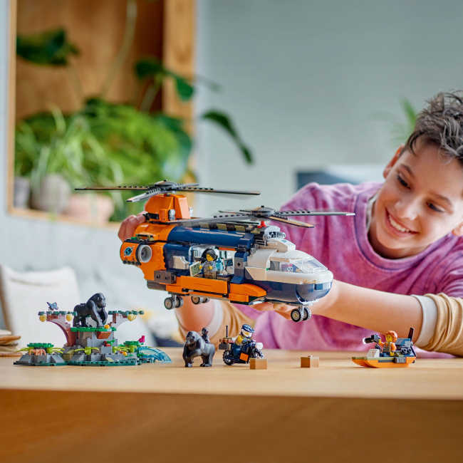 Конструктор Lego City "Вертоліт у базовому таборі для дослідження джунглів", 60437 5