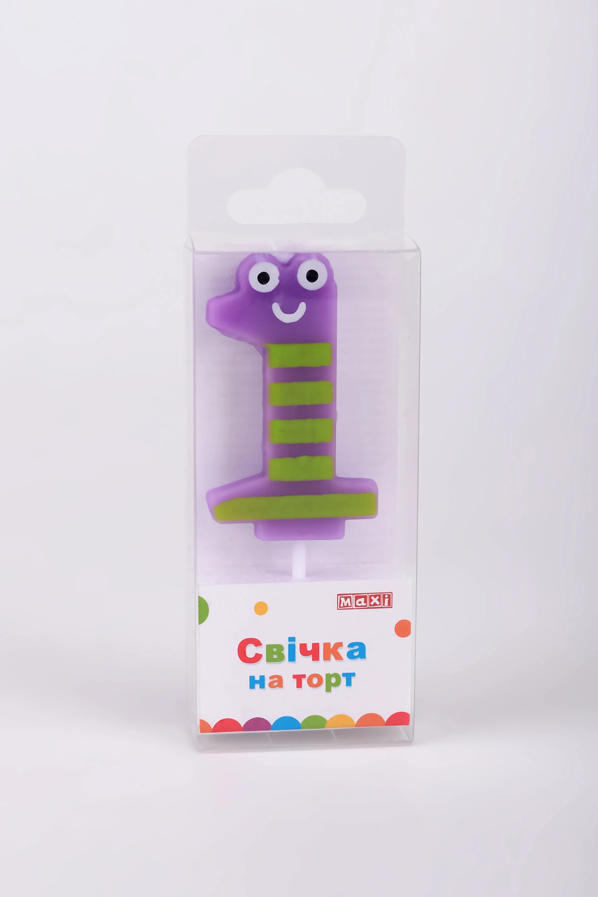 Свеча на торт "1", 4,5 см, MX622053-1 1