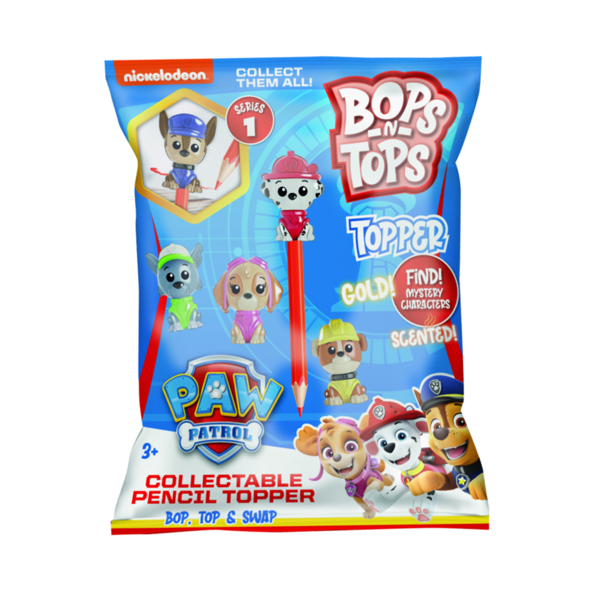 Фигурка-топер коллекционная Sambro серии "Bop n Tops" - Щенячий патруль, PWP20-6468-CDU-KV-FO