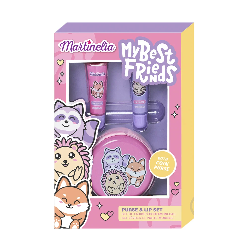 Набор блесков для губ и кошелек MY BEST FRIENDS, 11946, Martinelia