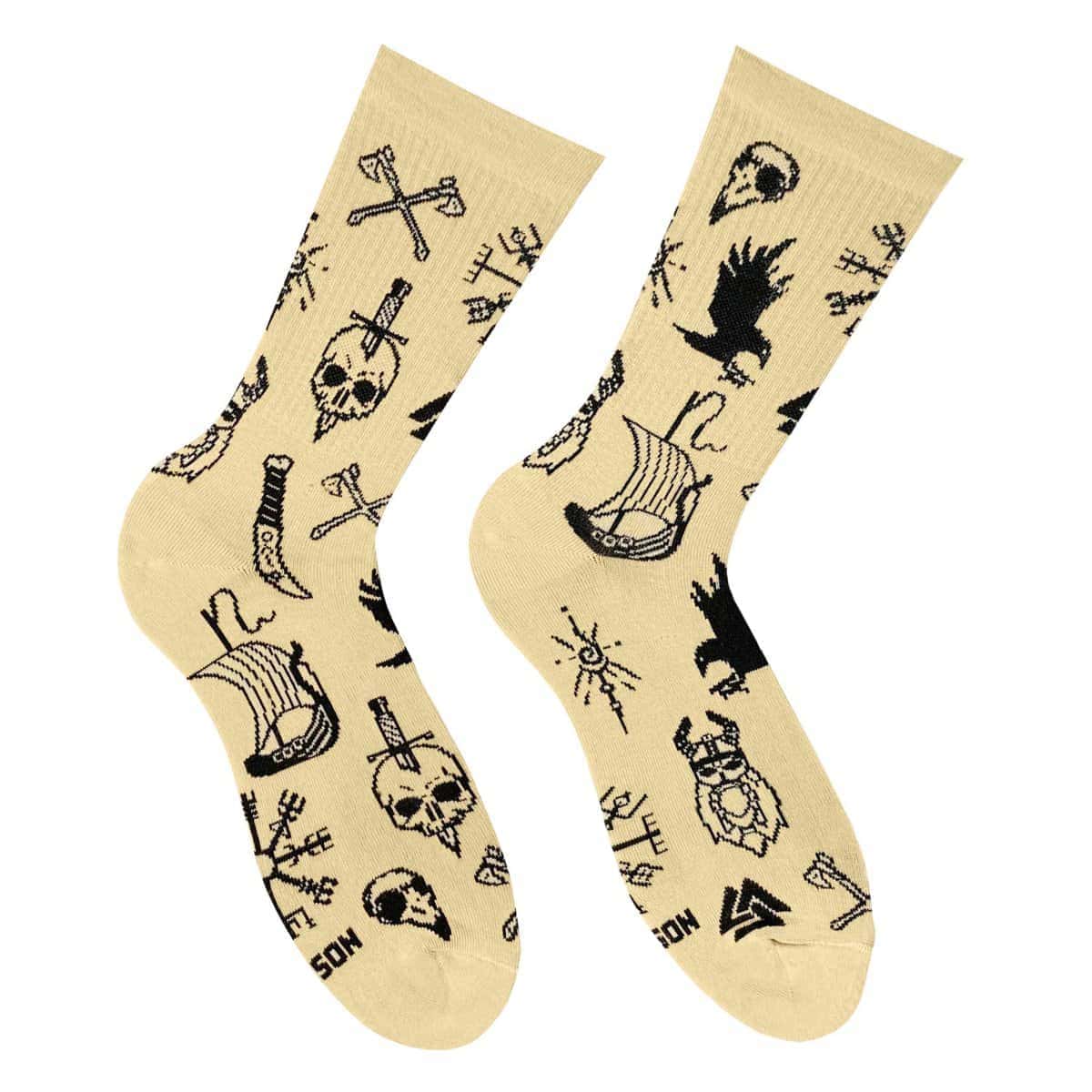 Носки “Nordic tattoo” р.41-46, tattooscandinavian46