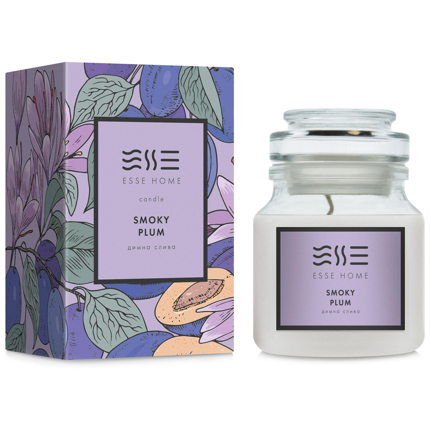 Свічка "Smoky Plum" 100 гр, ESSE