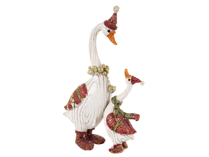 Фигурка декоративная "Гуси" 19*12,5 см, 192-189