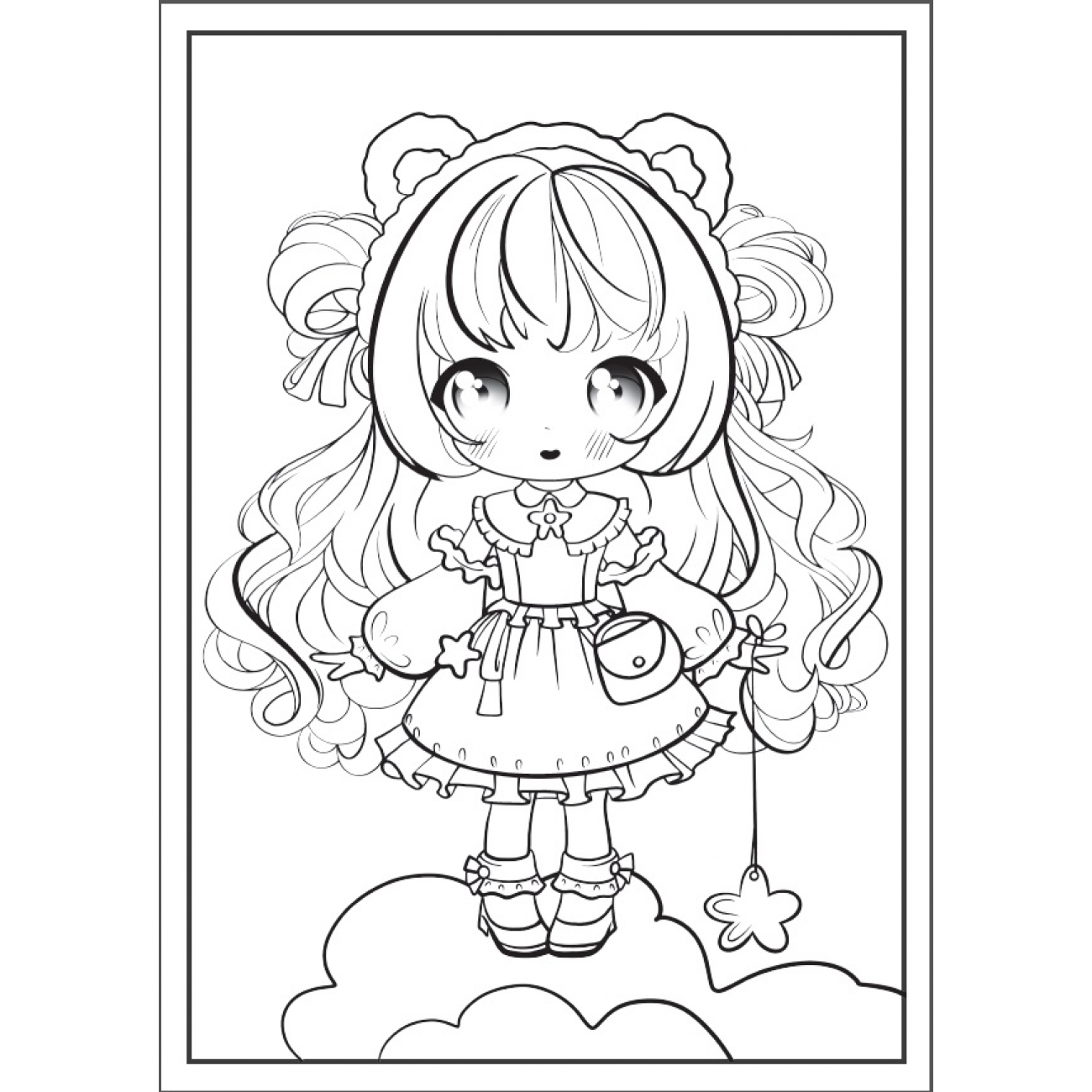 Розмальовка А4 1В "Anime baby girls" 12 стор., 743065 1
