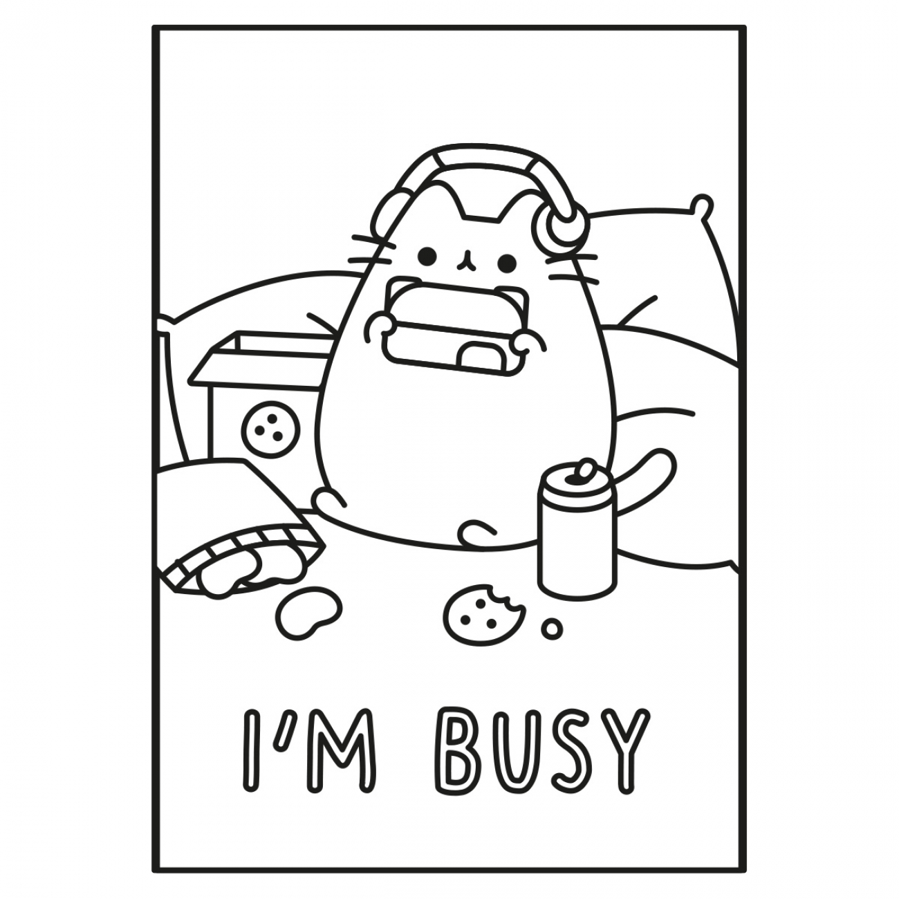 Розмальовка А4 "Pusheen" з наліпками, 8 стор., 743229 Yes 2