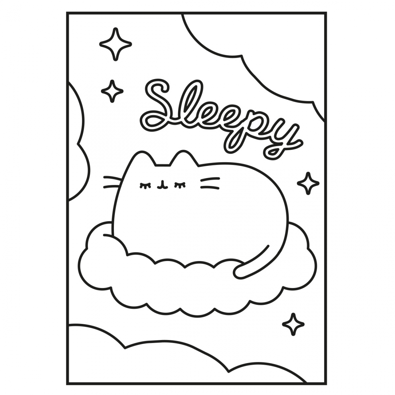 Розмальовка А4 "Pusheen" з наліпками та завданнями, 12 стор., 743223 Yes 2
