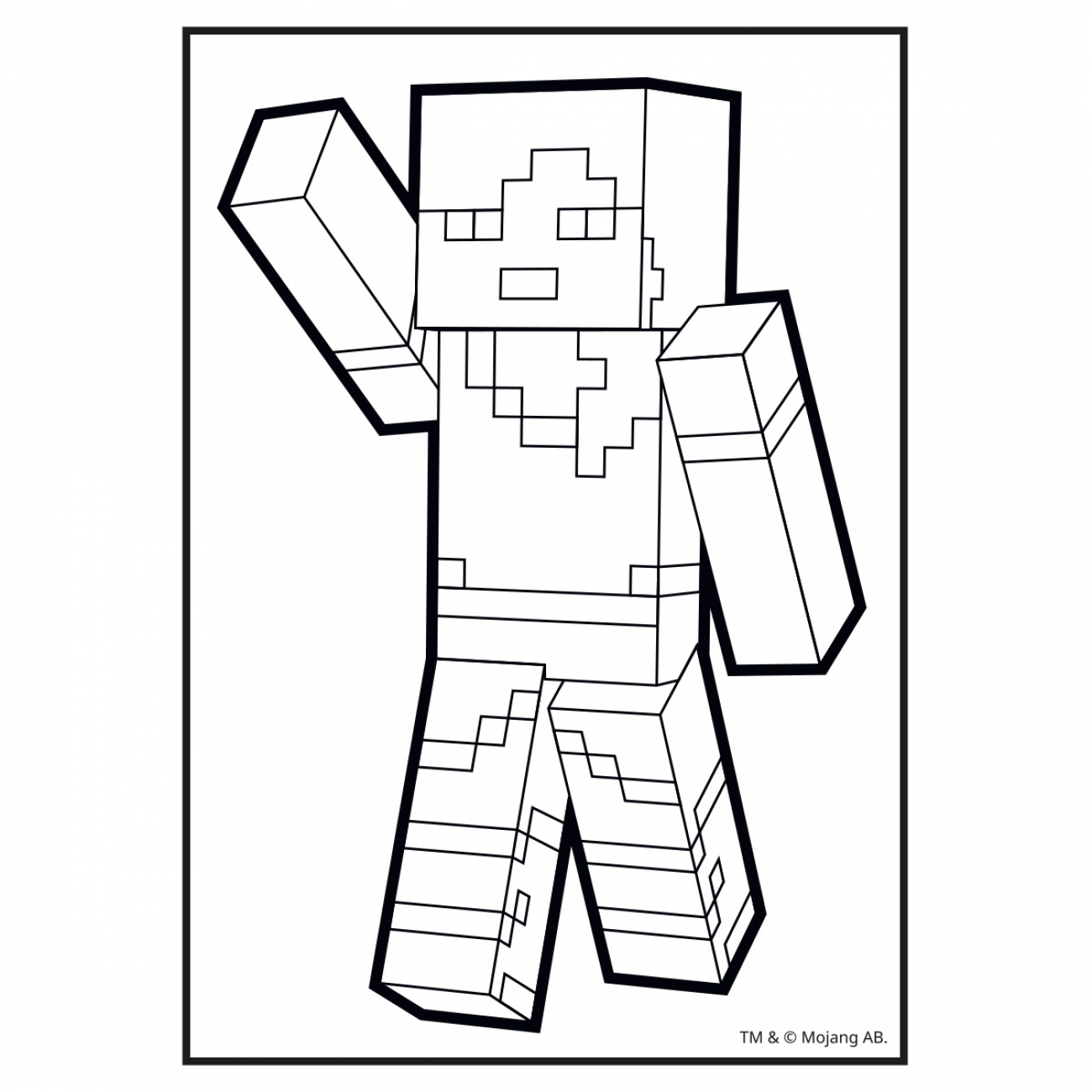 Раскраска А4 "Minecraft" с наклейками, 8 стр., 743221 Yes 2