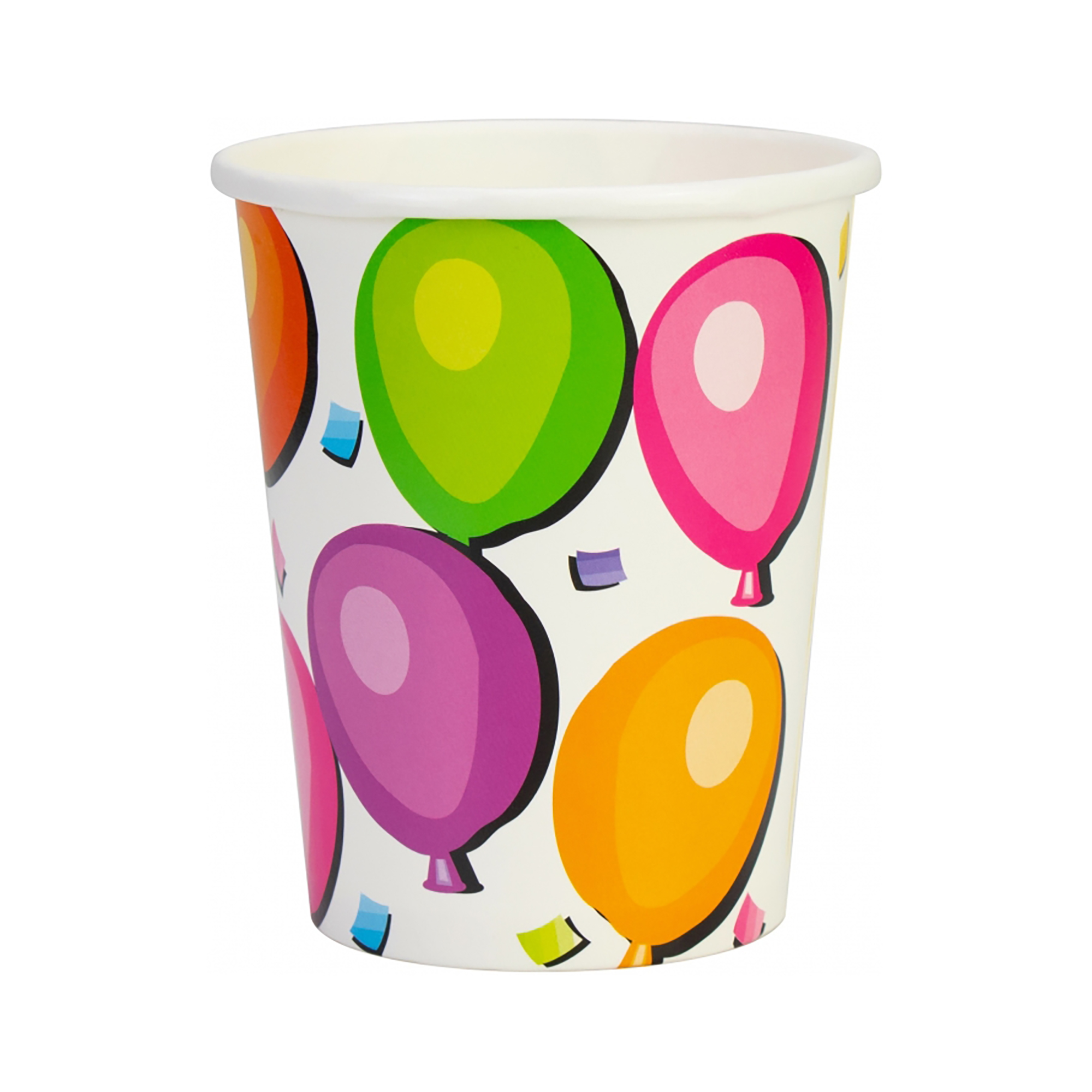Набір склянок паперових Balloons, 6 шт, 270 мл, MX44055 1