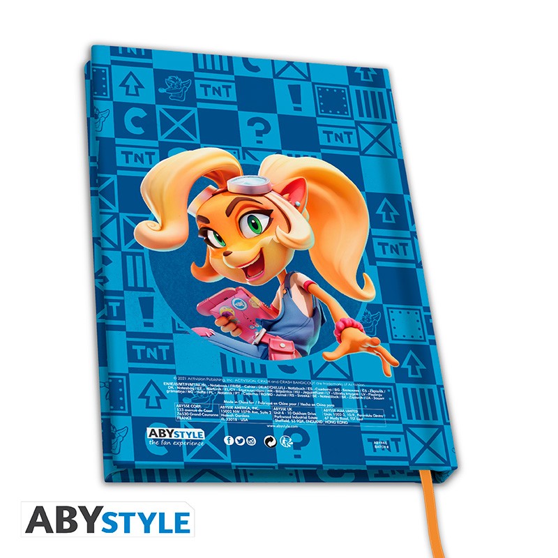 Записная книжка A5 CRASH BANDICOOT Crash and Coco, ABYNOT089 1