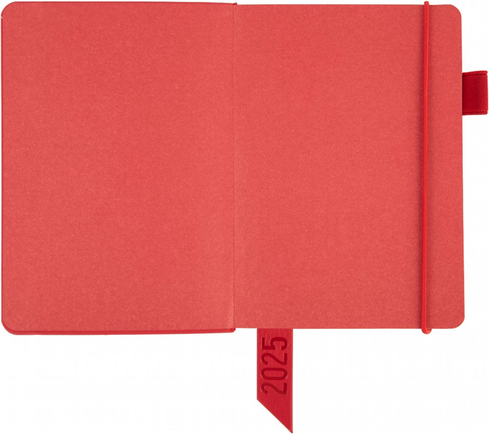 Деловая записная книжка А6 2025, "Monaco", мягк., 352 стр., красный, 252552, Leo Planner 3