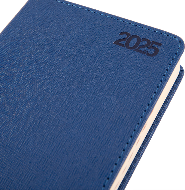Діловий записник А6 2025, "Escalada", твердий, 352 стор., синій, 252559, Leo Planner 2