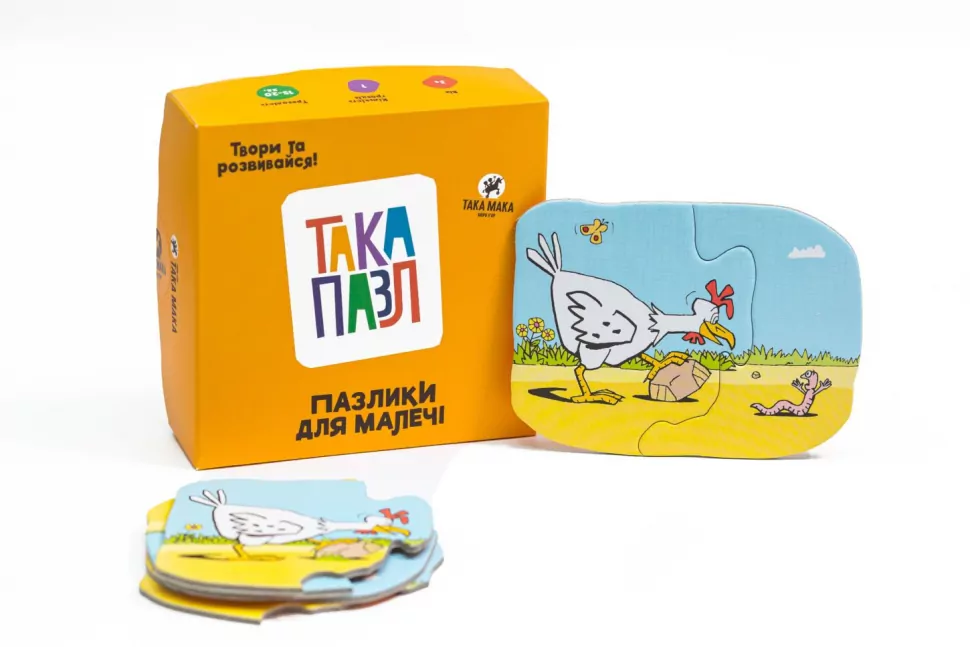 Гра розвиткова "Така Пазл" пазлики для малечі (курочка), 180001-UA 2