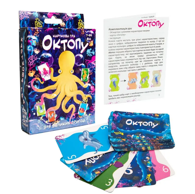 Гра настільна "Октопу" (укр) 30330, ТМ "Strateg" 1